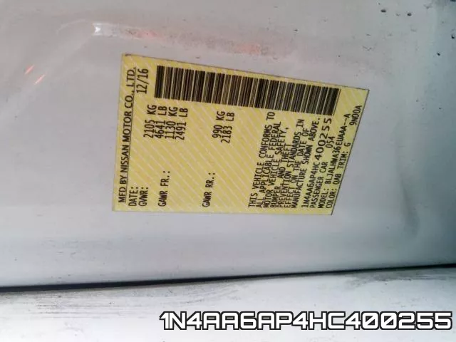 1N4AA6AP4HC400255 фото 2