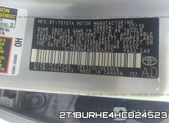 2T1BURHE4HC824523 фото 6