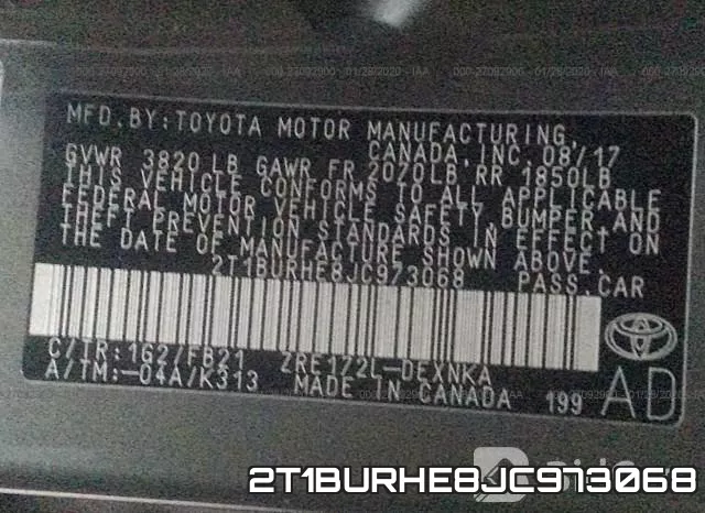 2T1BURHE8JC973068 фото 8