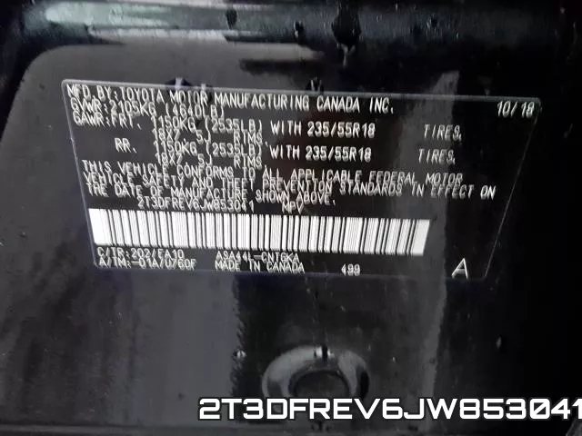 2T3DFREV6JW853041 фото 2