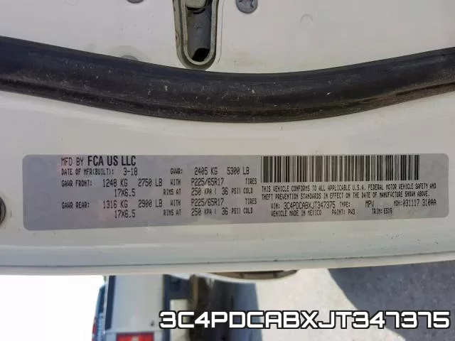 3C4PDCABXJT347375 фото 2