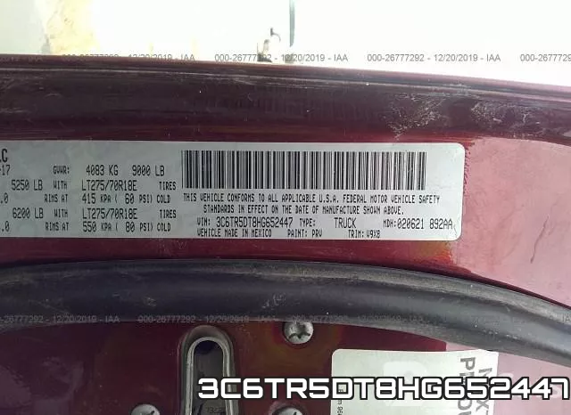 3C6TR5DT8HG652447 фото 9