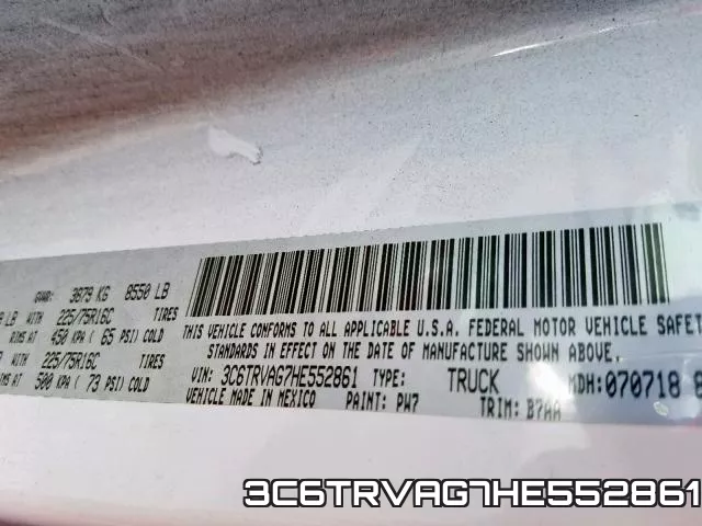 3C6TRVAG7HE552861 фото 2