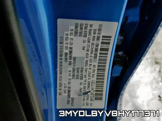 3MYDLBYV8HY177371 фото 2
