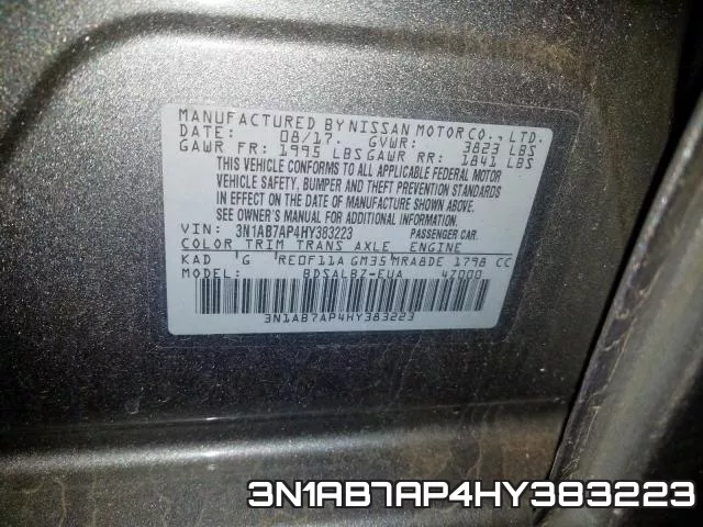 3N1AB7AP4HY383223 фото 2