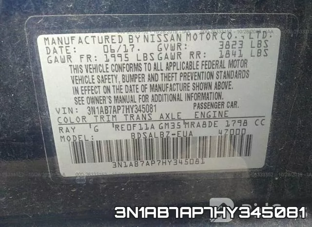3N1AB7AP7HY345081 фото 8