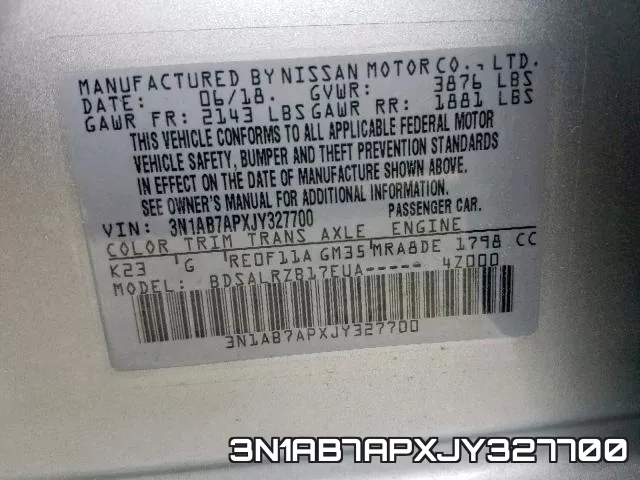 3N1AB7APXJY327700 фото 2