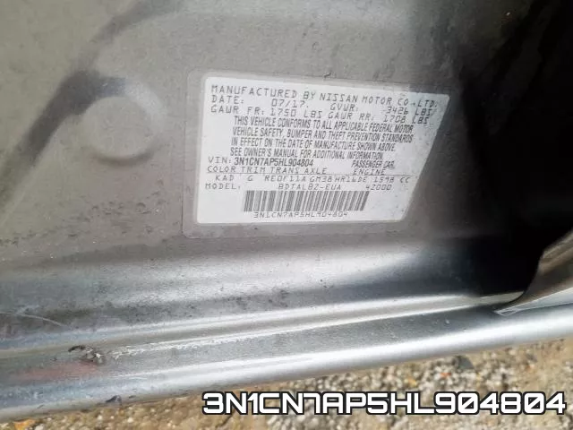 3N1CN7AP5HL904804 фото 2