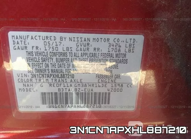 3N1CN7APXHL887210 фото 9