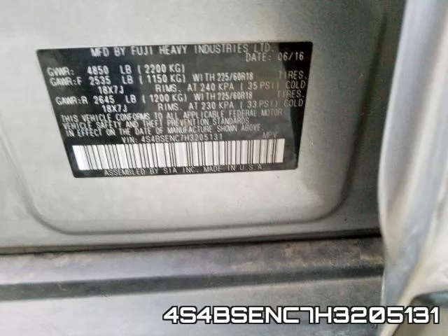 4S4BSENC7H3205131 фото 2