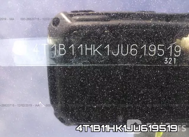 4T1B11HK1JU619519 фото 9