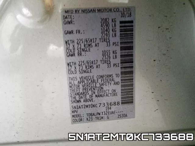 5N1AT2MT0KC733688 фото 2
