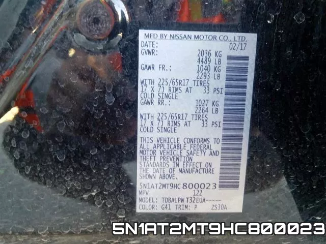 5N1AT2MT9HC800023 фото 2