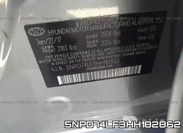 5NPD74LF3HH182862 фото 7