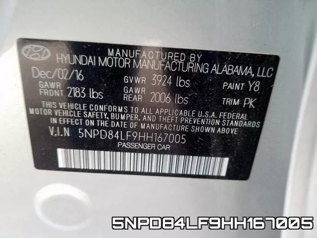 5NPD84LF9HH167005 фото 2