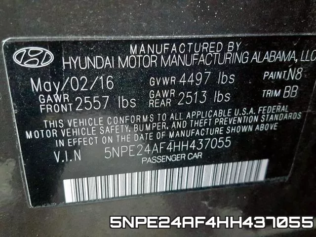 5NPE24AF4HH437055 фото 2