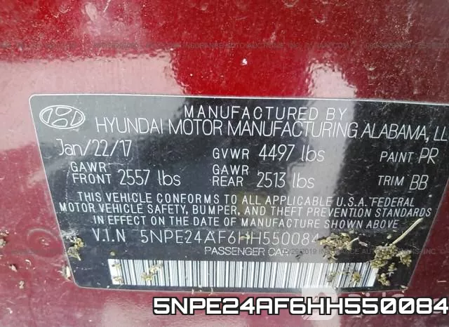 5NPE24AF6HH550084 фото 10
