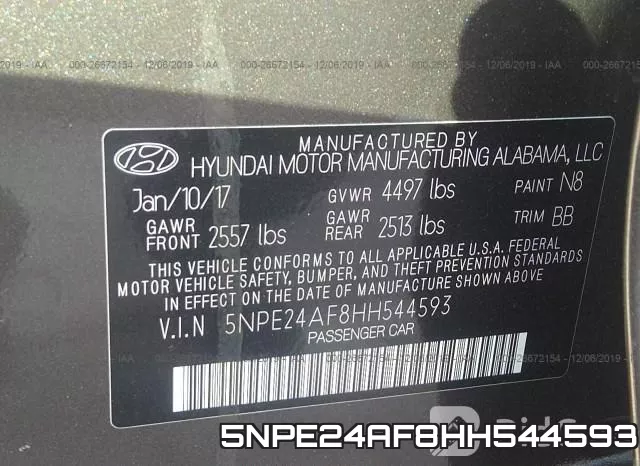 5NPE24AF8HH544593 фото 5