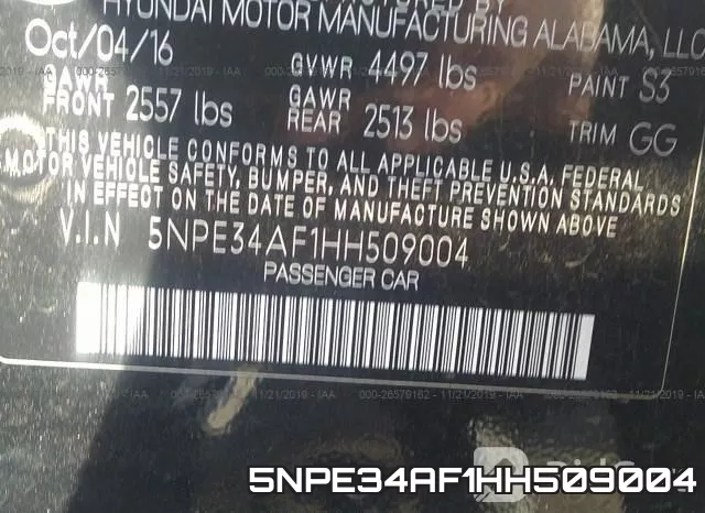 5NPE34AF1HH509004 фото 10