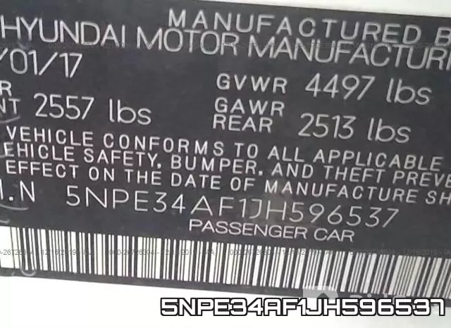 5NPE34AF1JH596537 фото 7