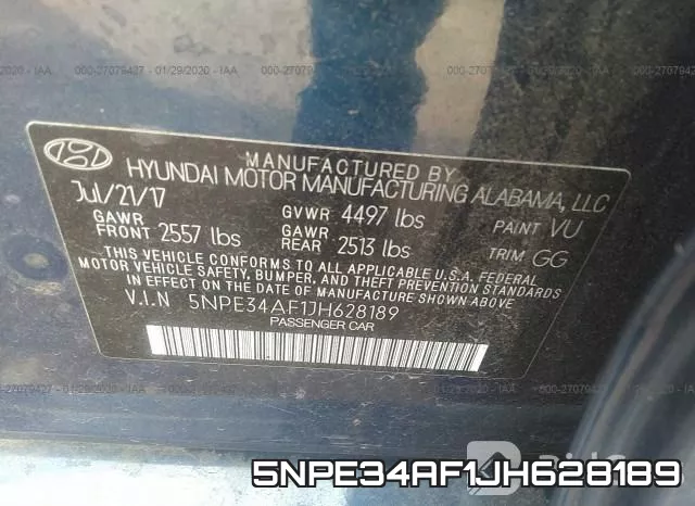 5NPE34AF1JH628189 фото 8