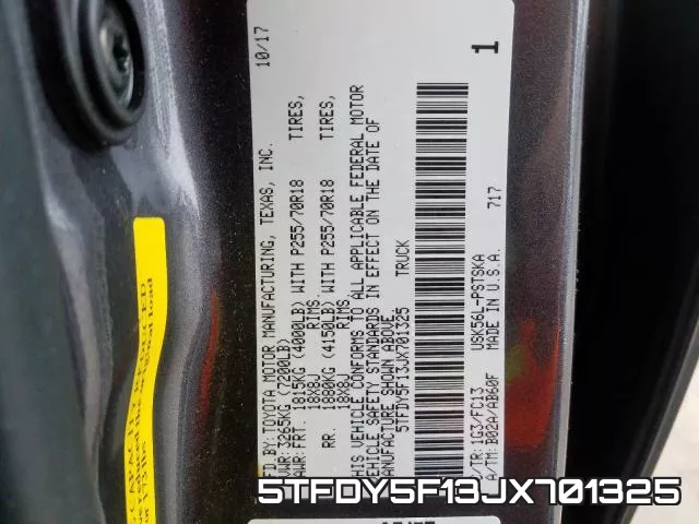 5TFDY5F13JX701325 фото 2