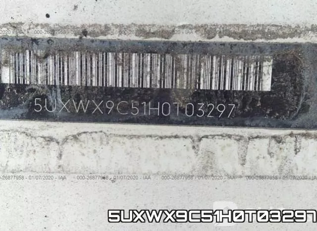 5UXWX9C51H0T03297 фото 9