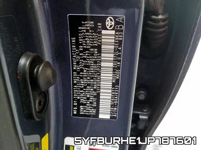 5YFBURHE1JP787601 фото 2
