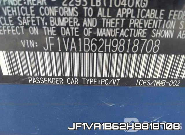 JF1VA1B62H9818708 фото 9