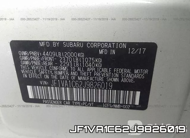 JF1VA1C62J9826019 фото 7