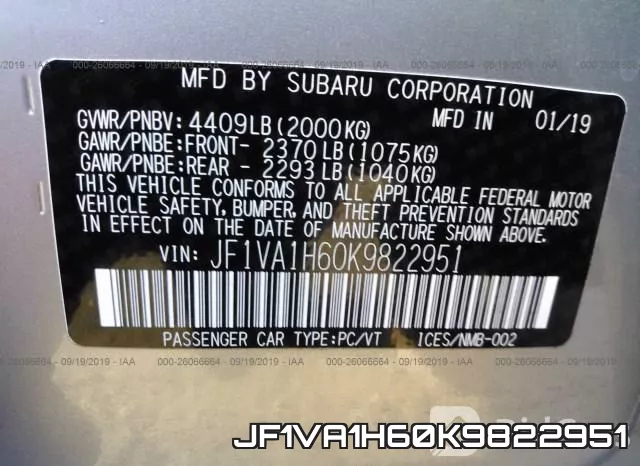 JF1VA1H60K9822951 фото 10