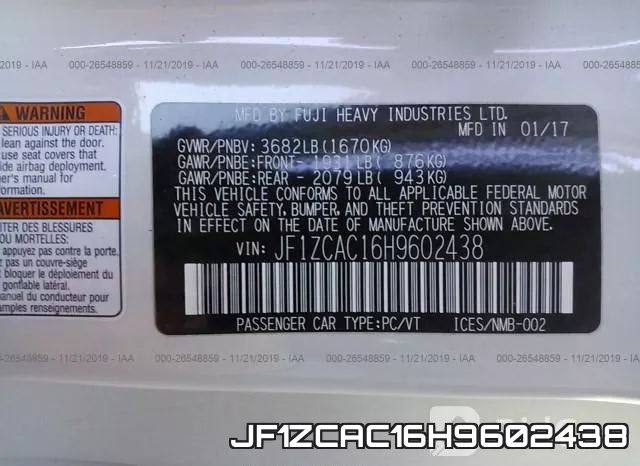 JF1ZCAC16H9602438 фото 10