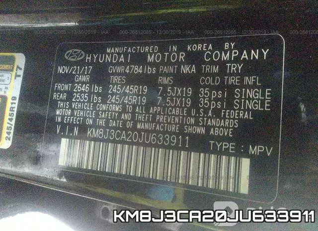 KM8J3CA20JU633911 фото 9