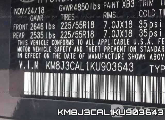 KM8J3CAL1KU903643 фото 5