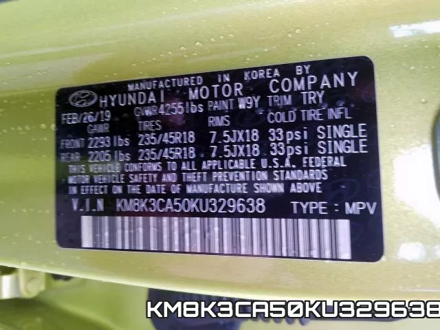 KM8K3CA50KU329638 фото 2