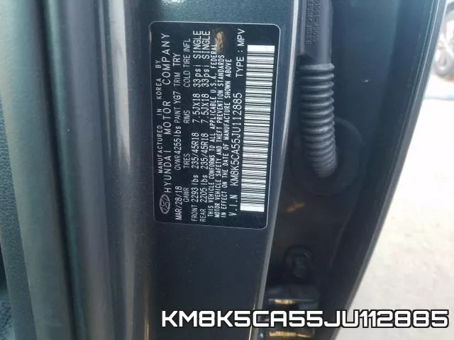 KM8K5CA55JU112885 фото 2