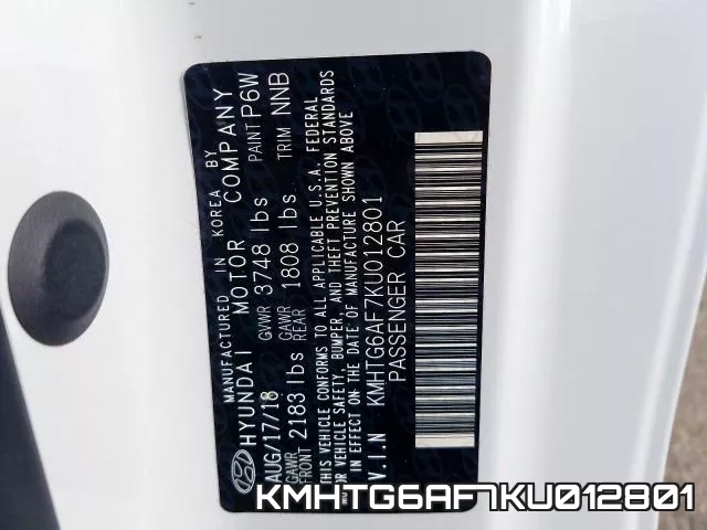 KMHTG6AF7KU012801 фото 2