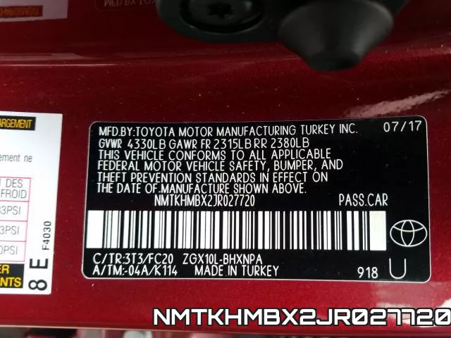 NMTKHMBX2JR027720 фото 2