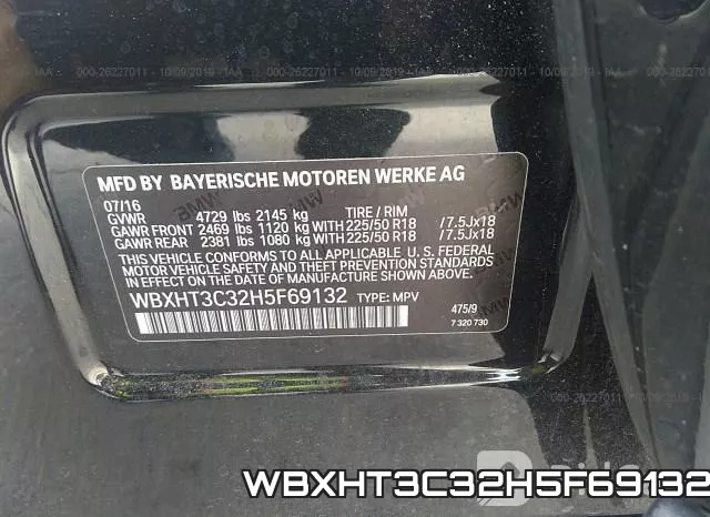 WBXHT3C32H5F69132 фото 8