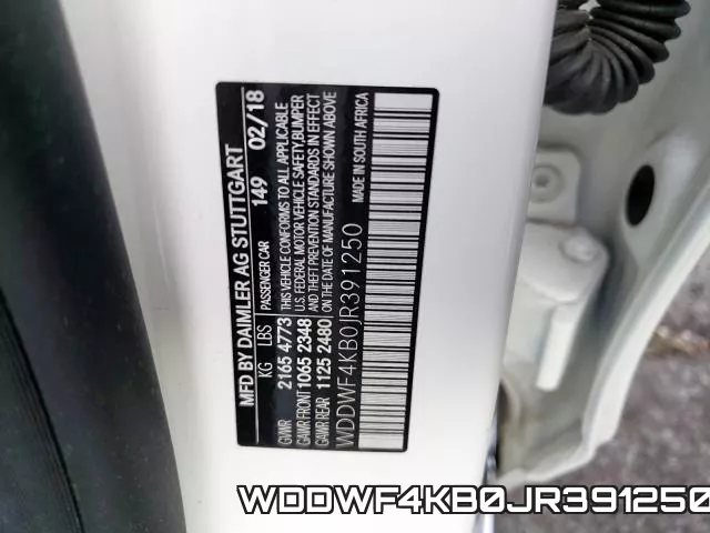 WDDWF4KB0JR391250 фото 2