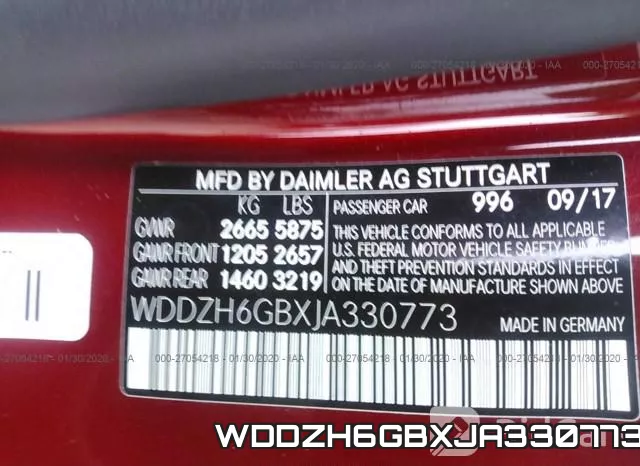 WDDZH6GBXJA330773 фото 7