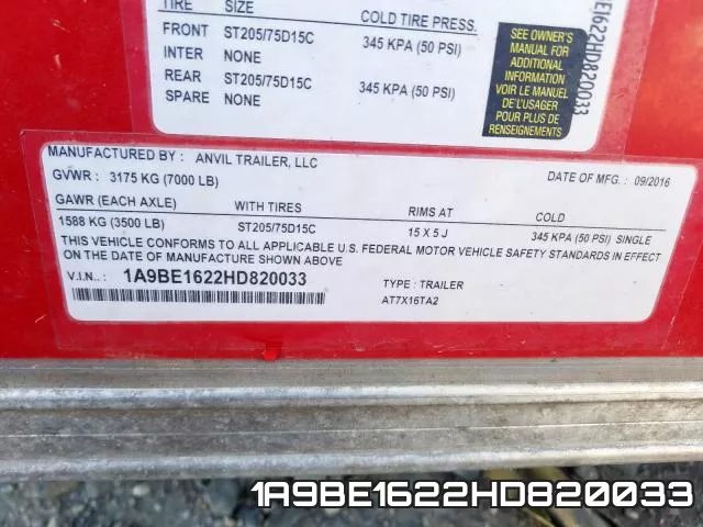 1A9BE1622HD820033 фото 2