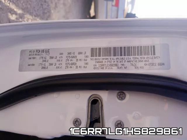 1C6RR7LG1HS829861 фото 2