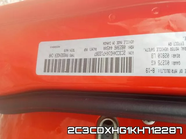 2C3CDXHG1KH712287 фото 2