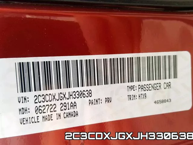 2C3CDXJGXJH330638 фото 2