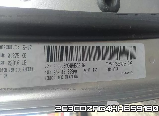 2C3CDZAG4HH659180 фото 9