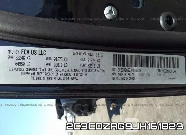 2C3CDZAG9JH161823 фото 8