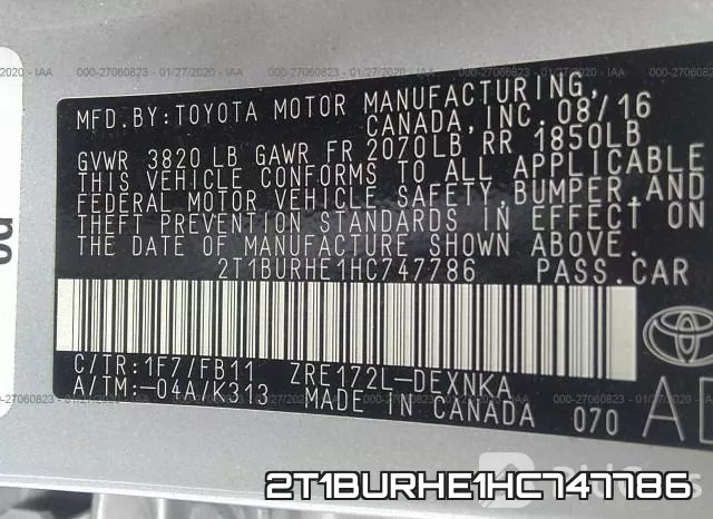 2T1BURHE1HC747786 фото 7