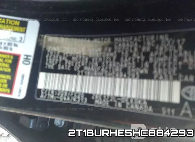 2T1BURHE5HC884293 фото 10