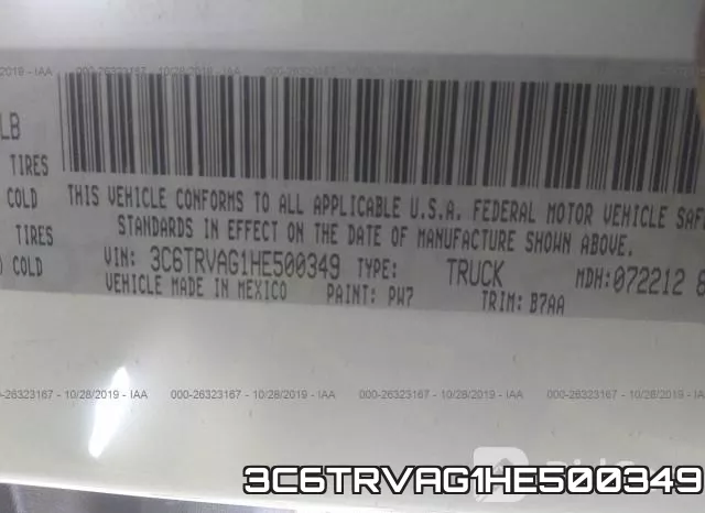 3C6TRVAG1HE500349 фото 7